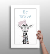 Be Brave Aluminum Print.